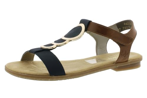 Rieker Damen 64278 Sandalen, Pazifik Amaretto 16, 40 EU von Rieker