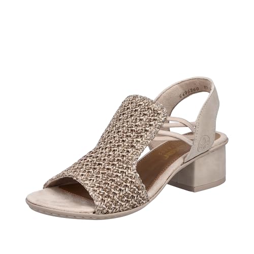 Rieker Damen 64962 Sandalette, Beige, 39 EU von Rieker