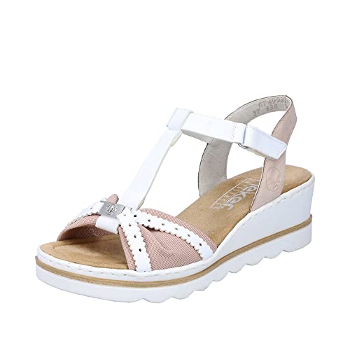 Rieker Damen Sandalen 67499-31 rosa Gr. 37 von Rieker