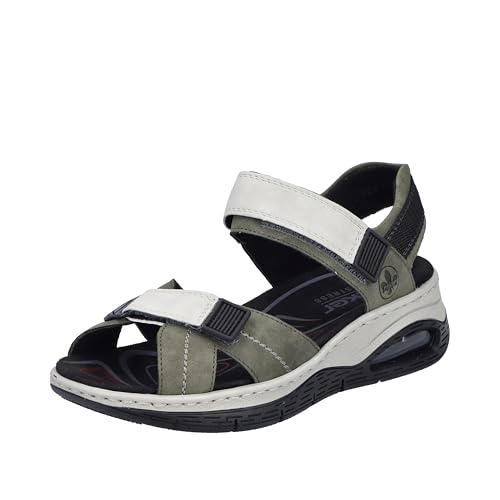 Rieker Damen 67651 Trekkingsandalen, Grün, 39 EU von Rieker