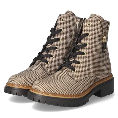 Rieker Damen 72617 Biker Boots, Beige, 36 EU von Rieker