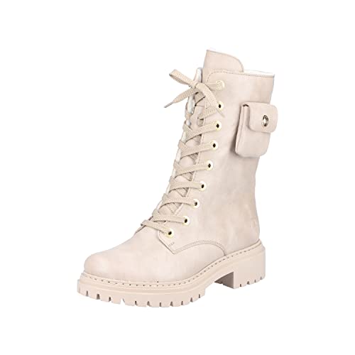 Rieker Damen 72622 Biker Boots, beige, 39 EU von Rieker