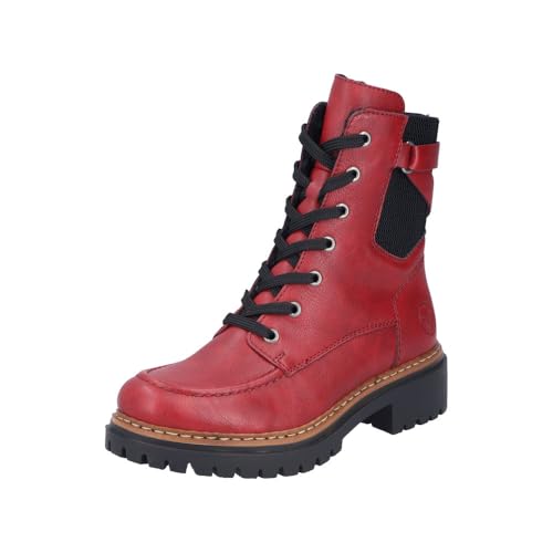 Rieker Damen 72639 Schnürstiefel, Rot, 40 EU Rieker Damen 72639 Schnürstiefel, Rot, 40 EU von Rieker