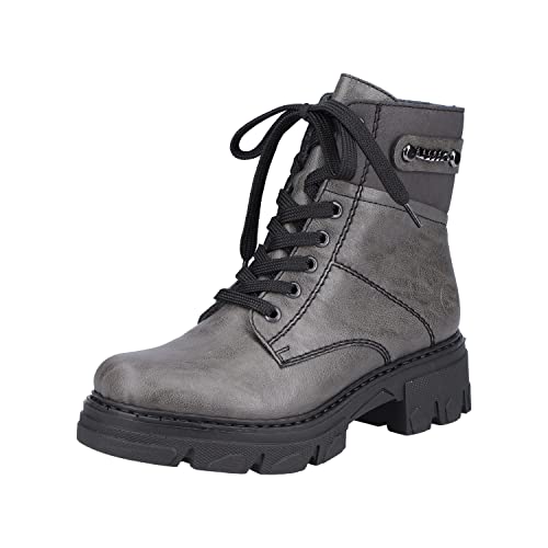 Rieker Damen 74644 Biker Boots, grau, 36 EU von Rieker