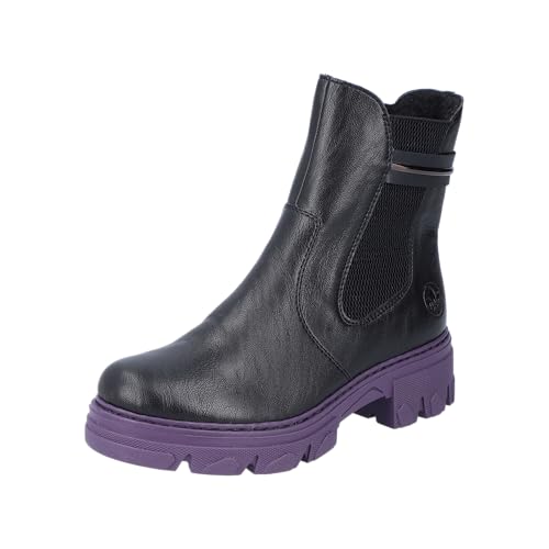 Rieker Damen 74690 Chelsea-Stiefel, Schwarz, 41 EU von Rieker