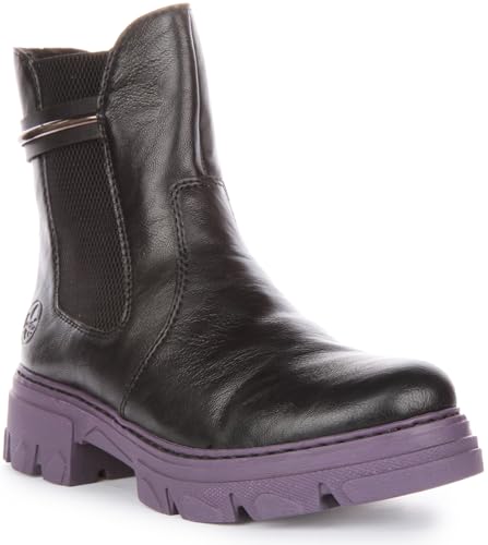 Rieker Damen 74690 Chelsea-Stiefel, Schwarz, 41 EU von Rieker