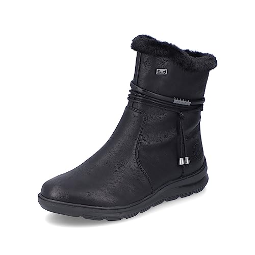 Rieker Damen Ankle Boots Z0070, Frauen Stiefeletten,lose Einlage,uebergangsstiefel,gefüttert,winterstiefeletten,stiefel,schwarz (00),38 EU / 5 UK von Rieker