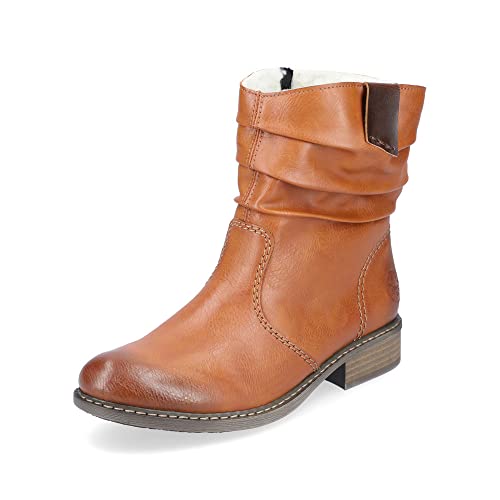 Rieker Damen Ankle Boots Z4180, Frauen Stiefeletten,winterstiefeletten,booties,halbstiefel,kurzstiefel,uebergangsschuhe,braun (22),38 EU / 5 UK von Rieker