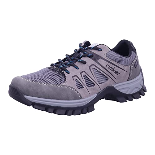 Rieker Damen Bequemschuhe M9801, Frauen Schnürhalbschuhe,lose Einlage,wasserdicht,riekerTEX,Komfortschuhe,Halbschuhe,schnürer,grau (45),36 EU / 3.5 UK von Rieker