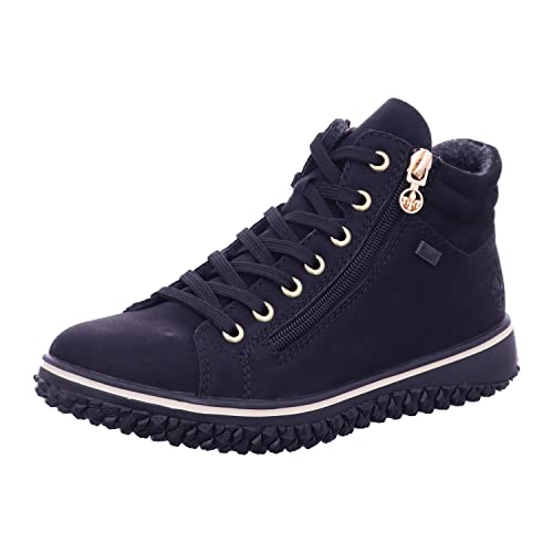 Rieker Damen Low-Top Sneaker Z4263, Frauen Halbschuhe, wasserabweisend, riekerTEX,schnürschuhe,schnürer,straßenschuhe,schwarz (00),36 EU / 3.5 UK von Rieker