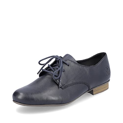 Rieker Damen Businessschuhe 51900, Frauen Schnürschuhe,lose Einlage,straßenschuhe,Strassenschuhe,Schnuerung,Shoes,Low-tie,blau (14),42 EU / 8 UK von Rieker