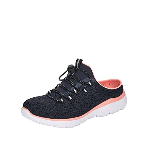 Rieker Damen Clogs M5090-14 blau Gr. 42 von Rieker