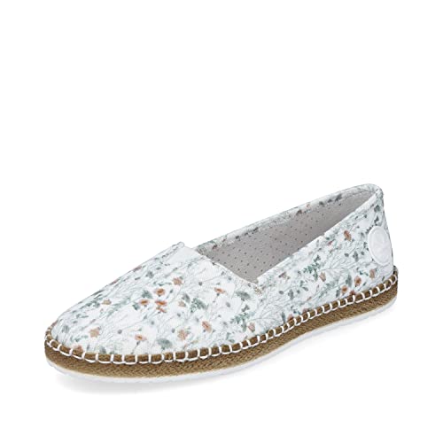 Rieker Damen Flats M2277, Frauen Espadrilles,Halbschuhe,umflochten,maritim,espandrillos,Espandrilles,Sommerschuhe,Multi (90),36 EU / 3.5 UK von Rieker