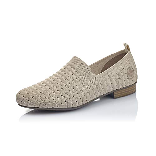Rieker Damen Frühjahr/Sommer 51984 Slipper, Beige (Cameo/Ice 62) von Rieker