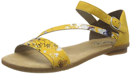 Rieker Damen Frühjahr/Sommer 64260 Geschlossene Sandalen, Gelb (Yellow-Multi/Sonne 90), 40 EU von Rieker