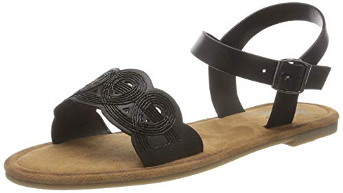 Rieker Damen Frühjahr/Sommer V7556 Geschlossene Sandalen, Schwarz (Black 00) von Rieker