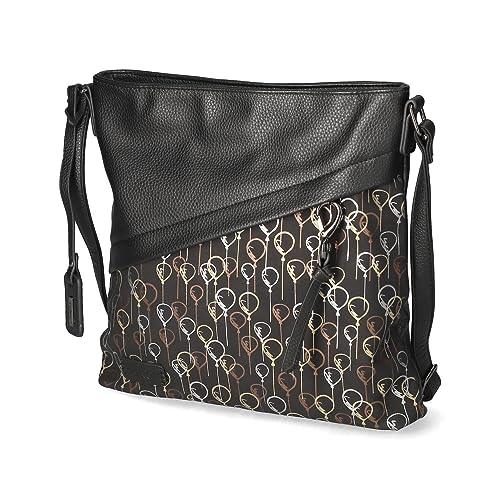 Rieker Damen H1040 Umhängetasche, Schwarz1 von Rieker