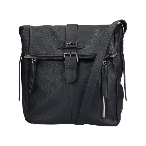Rieker Damen H1103 Umhängetasche, Schwarz von Rieker