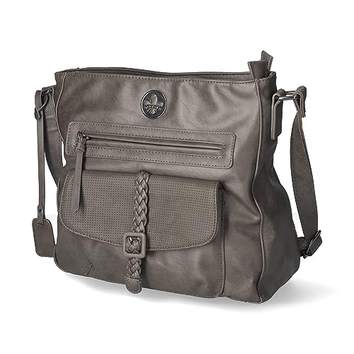 Rieker Damen H1340 Umhängetasche, grau von Rieker