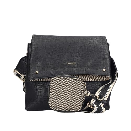 Rieker Damen H1612 Umhängetasche, Schwarz von Rieker