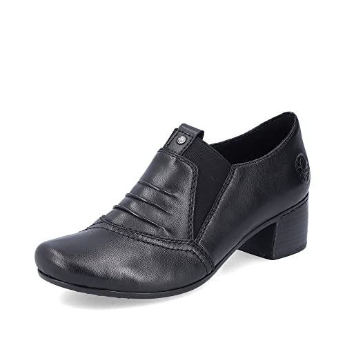 Rieker Damen Hochfront Pumps 41657, Frauen Absatzschuhe,hochhackige Schuhe,stoeckelschuhe,Ausgehschuhe,Abendschuhe,schwarz (00),37 EU / 4 UK von Rieker