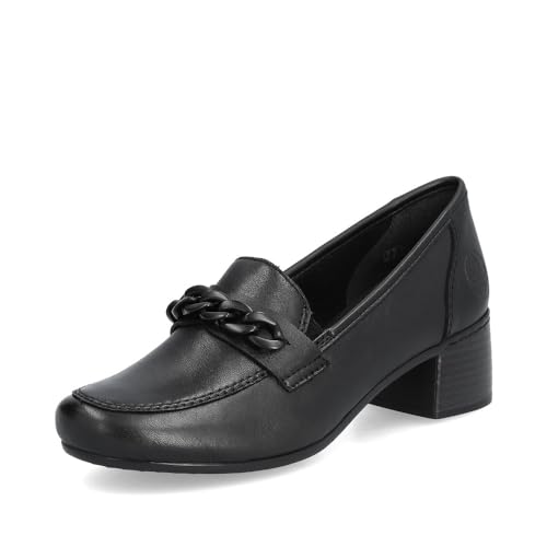 Rieker Damen Hochfront Pumps 41660, Frauen Absatzschuhe,Court Shoes,stöckelschuhe,Businessschuhe,College-Pumps,büro,schwarz (00),41 EU / 7.5 UK von Rieker