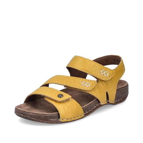 Rieker Damen Klassische Sandalen 61402, Frauen Sandalen,Sommerschuhe,Freizeitschuhe,offene Schuhe,Strandschuhe,gelb (69),39 EU / 6 UK von Rieker