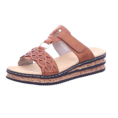 Rieker Damen Klassische Sandalen 629K9, Frauen Sandalen,Sommerschuhe,Freizeitschuhe,offene Schuhe,Strandschuhe,braun (24),40 EU / 6.5 UK von Rieker