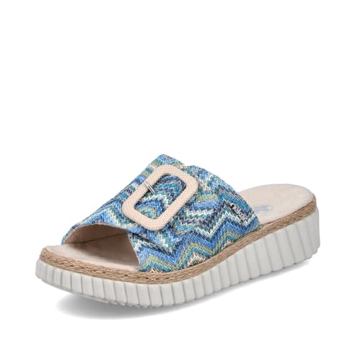 Rieker Damen Klassische Sandalen 69253, Frauen Sandalen,Freizeitschuhe,Sommerschuhe,offene Schuhe,Strandschuhe,Multi (90),39 EU / 6 UK von Rieker