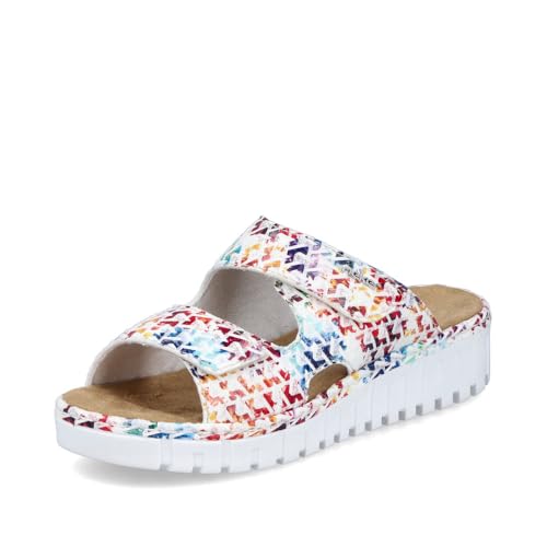 Rieker Damen Klassische Sandalen V1392, Frauen Sandalen,Freizeitschuhe,Sommerschuhe,offene Schuhe,Strandschuhe,Multi (90),39 EU / 6 UK von Rieker