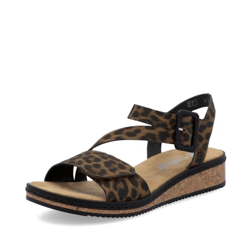 Rieker Damen Klassische Sandalen V3660, Frauen Sandalen,Freizeitschuhe,Sommerschuhe,offene Schuhe,Strandschuhe,Multi (90),40 EU / 6.5 UK von Rieker