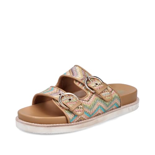 Rieker Damen Klassische Sandalen V9584, Frauen Sandalen,Freizeitschuhe,Sommerschuhe,offene Schuhe,Strandschuhe,Multi (90),43 EU / 9 UK von Rieker