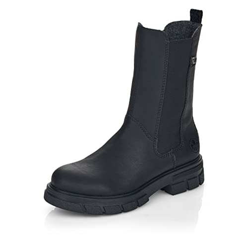 Rieker Damen Klassische Stiefeletten Z9180, Frauen Stiefeletten,uebergangsstiefel,reißverschluss,Women's,Woman,Lady,Ladies,schwarz (02),38 EU / 5 UK von Rieker