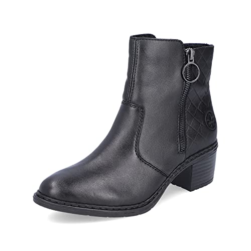 Rieker Damen Klassische Stiefeletten 70150, Frauen Stiefeletten,reißverschluss,Women's,Woman,Lady,Ladies,Boots,Stiefel,schwarz (00),36 EU / 3.5 UK von Rieker