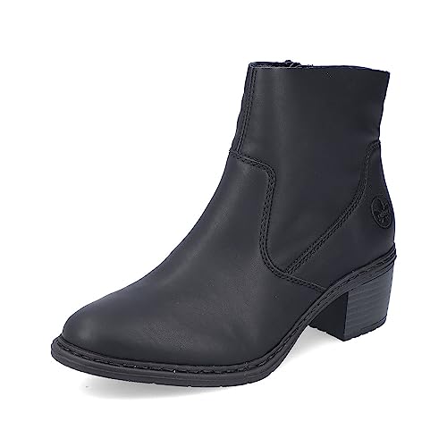 Rieker Damen Klassische Stiefeletten 70170, Frauen Stiefeletten,uebergangsstiefel,hoch,Boots,Stiefel,Bootee,Booties,schwarz (00),39 EU / 6 UK von Rieker