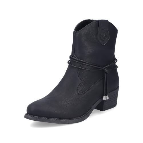 Rieker Damen Klassische Stiefeletten 73158, Frauen Stiefeletten,reißverschluss,Boots,Stiefel,Bootee,Booties,halbstiefel,schwarz (00),36 EU / 3.5 UK von Rieker