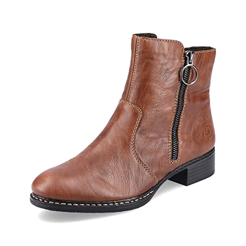 Rieker Damen Ankle Boots 73450, Frauen Stiefeletten,Kurzstiefel,uebergangsschuhe,uebergangsstiefel,knöchelhoch,Stiefel,braun (22),37 EU / 4 UK von Rieker