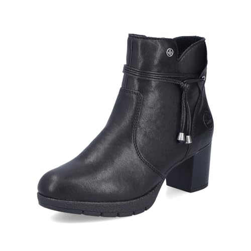 Rieker Damen Klassische Stiefeletten 77667, Frauen Stiefeletten, lose Einlage,uebergangsschuhe,uebergangsstiefel,Boots,schwarz (00),40 EU / 6.5 UK von Rieker