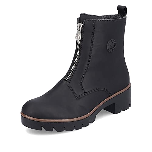 Rieker Damen Klassische Stiefeletten X5754, Frauen Stiefeletten,bootee,booties,halbstiefel,kurzstiefel,uebergangsschuhe,schwarz (00),38 EU / 5 UK von Rieker