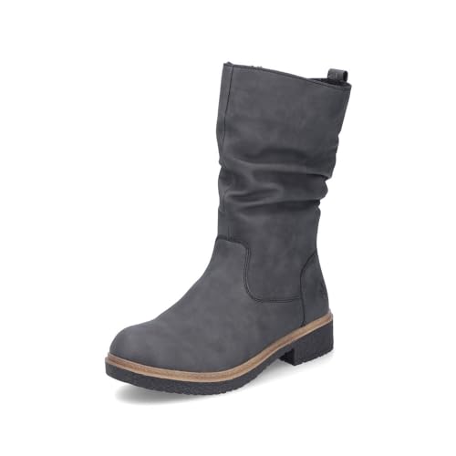 Rieker Damen Klassische Stiefeletten Z5061, Frauen Stiefeletten,Bootee,Booties,halbstiefel,Kurzstiefel,uebergangsschuhe,grau (45),37 EU / 4 UK von Rieker