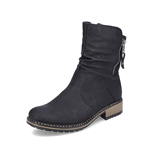 Rieker Damen Klassische Stiefeletten Z6892, Frauen Stiefeletten,übergangsschuhe,Stiefel,Bootee,Booties,halbstiefel,schwarz (00),40 EU / 6.5 UK von Rieker