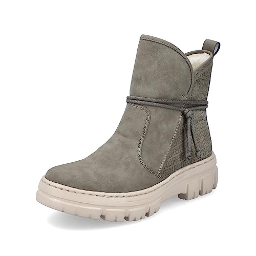 Rieker Damen Klassische Stiefeletten Z7462, Frauen Stiefeletten,lose Einlage,uebergangsschuhe,uebergangsstiefel,Boots,Stiefel,grün (52),40 EU / 6.5 UK von Rieker