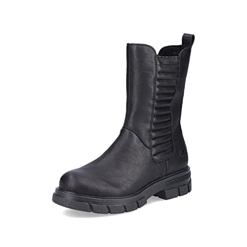 Rieker Damen Klassische Stiefeletten Z9181, Frauen Stiefeletten,Kurzstiefel,uebergangsschuhe,uebergangsstiefel,Boots,schwarz (00),37 EU / 4 UK von Rieker