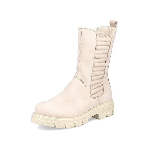 Rieker Damen Klassische Stiefeletten Z9181, Frauen Stiefeletten,Stiefel,Bootee,Booties,halbstiefel,Kurzstiefel,beige (62),39 EU / 6 UK von Rieker