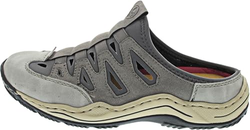 Rieker Damen L0559 Clogs, Grau, 43 EU Rieker Damen L0559 Clogs, Grau, 43 EU von Rieker