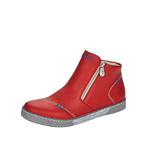 Rieker Damen L1260 Mode-Stiefel, rot, 40 EU von Rieker