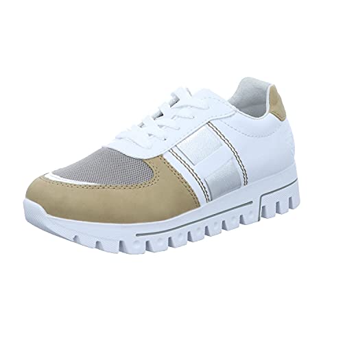 Rieker Damen L2802 Sneaker, Weiss Kombi,38 EU von Rieker