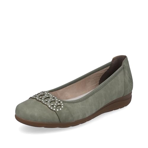 Rieker Damen L9359 Ballerinas, grün, 36 EU von Rieker