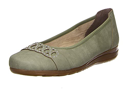 Rieker Damen L9359 Ballerinas, grün, 37 EU von Rieker