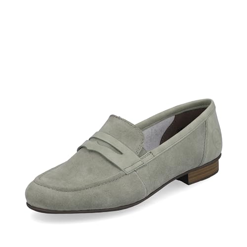 Rieker Damen Loafer 51954-52 grün Gr. 36 von Rieker